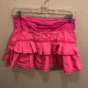 Lululemon Pink Ruffle Skort